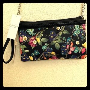 Jessica Simpson Black Floral Crossbody